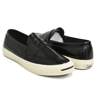 [箱無し/サイズ不揃いの為大特価！]CONVERSE　JACK　PURCELL　LOAFER　RH  ブラック  23.5cm