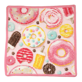 【FEILER】フェイラー　タオルハンカチ　PINK AND SWEET　raspberry