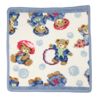 【FEILER】フェイラー　タオルハンカチ　LITTLE SKIPPERS　light blue