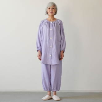[アーリーサマーセール]〔着る保湿クリーム〕婦人機能性ルームウェア（チュニック丈）  パープル  MP