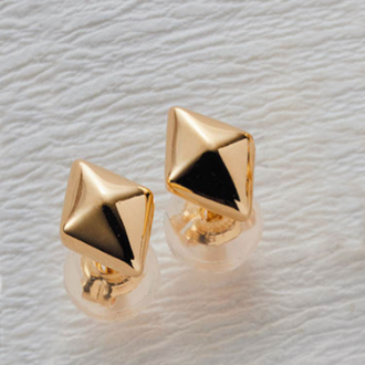 [アーリーサマーセール]K18ひし型ピアス