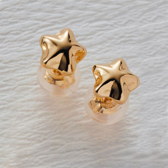 [アーリーサマーセール]K18星型ピアス