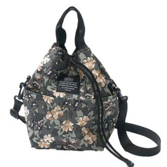 【KiU】600D ポケッタフルミニバッグ　フラワーカモフラ