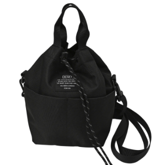 【KiU】600D ポケッタフルミニバッグ　ブラック