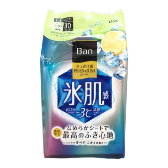Ban さっぱり感PREMIUMシート クールタイプ ひんやりシトラスの香り