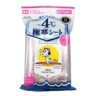エスカラット 薬用デオドラント 大判クールシート サマーフローラル