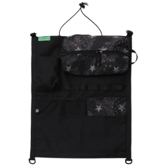 【KiU】ハンギングシートポケット　ブラック