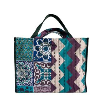 【syabon】 洗えるBAG　スクエアトート MIDDLE EAST