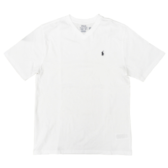 【POLO RALPH LAUREN/ポロラルフローレン】ワンポイントロゴTシャツ　Vネック　ボーイズXL　ホワイト