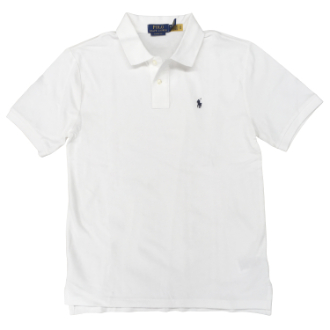 【POLO RALPH LAUREN/ポロラルフローレン】ベーシックメッシュポロ　ボーイズXL　ホワイト