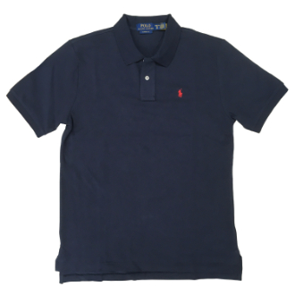 【POLO RALPH LAUREN/ポロラルフローレン】ベーシックメッシュポロ　ボーイズXL　ネイビー