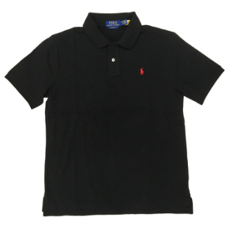 【POLO RALPH LAUREN/ポロラルフローレン】ベーシックメッシュポロ　ボーイズXL　ブラック