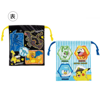 ポケットモンスター マチ付き巾着2枚セット ポケモン24