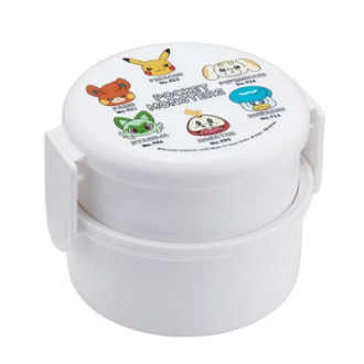 ポケットモンスター 抗菌丸型ランチBOX2段 ポケモン(フェイス)