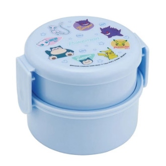 ポケットモンスター 抗菌丸型ランチBOX2段 ポケモン(カラフル)