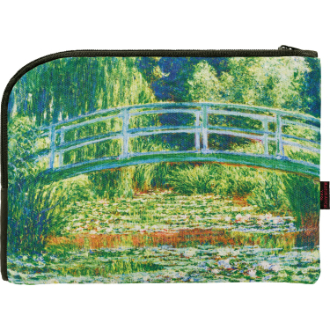 名画フラットポーチ モネ「睡蓮の池と日本の橋」