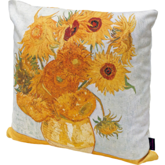 名画クッションカバー ゴッホ「ひまわりⅡ」