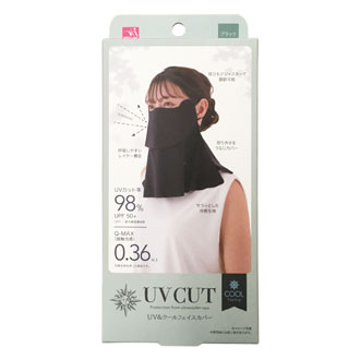 接触冷感　UV＆クールフェイスカバー