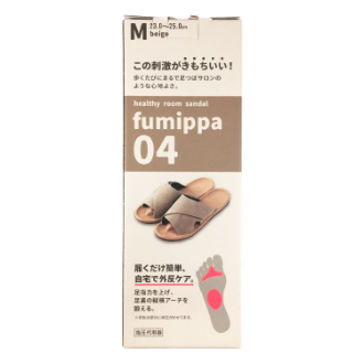 [ビューティーフェア]ヘルシールームサンダルふみっぱ 04／M ベージュ