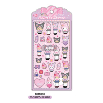 マイメロディ・クロミ・ハローキティ／ぷくりんキャンディシール（マイメロディ・クロミ）（9月下旬入荷予定）
