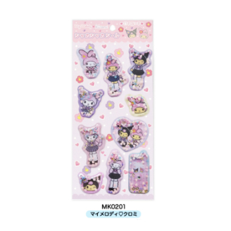 マイメロディ・クロミ・ハローキティ／シャカシャカシール （マイメロディ・クロミ）（9月下旬入荷予定）