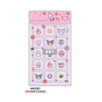 マイメロディ・クロミ・ハローキティ／クリスタルシール（マイメロディ・クロミ）（9月下旬入荷予定）
