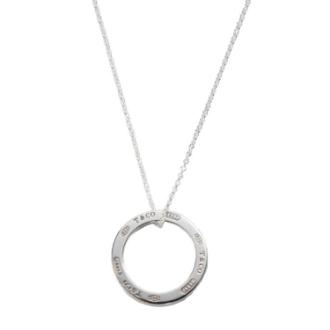 〔ブランドコレクション〕［34］【TIFFANY＆CO】サークルネックレス