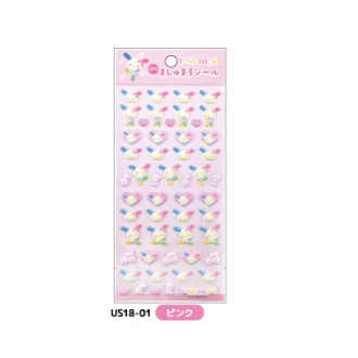 ウサハナ ぷちましゅまろシール ピンク（9月下旬入荷予定）