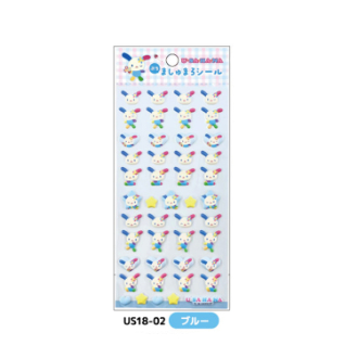 ウサハナ ぷちましゅまろシール ブルー（9月下旬入荷予定）