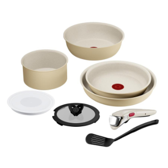 [ネットストア10周年記念セール]IH・ガス対応  T-fal インジニオ・ネオ  IHパレット  ハニーベージュセット8
