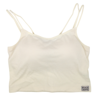 【PEACH JOHN×LECIEN】New Basic ハーフブラキャミ　アイボリー　M