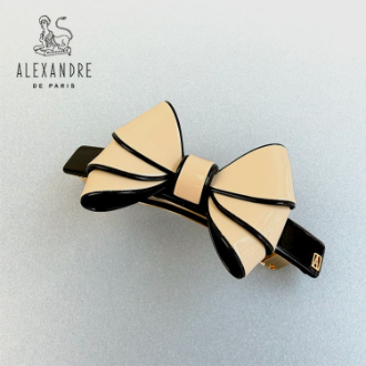 【ALEXANDRE DE PARIS】アレクサンドル ドゥ パリ　8cm バレッタ AA8-18712-02