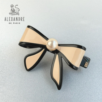 【ALEXANDRE DE PARIS】アレクサンドル ドゥ パリ　8cm バレッタ AA8-18611-02