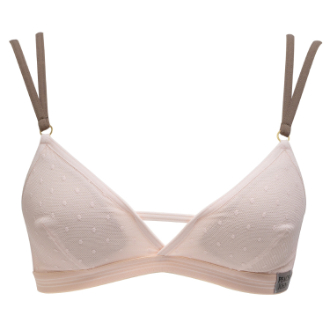 【PEACH JOHN×LECIEN】New Basic ドットノンワイヤーブラ　ピンク　M