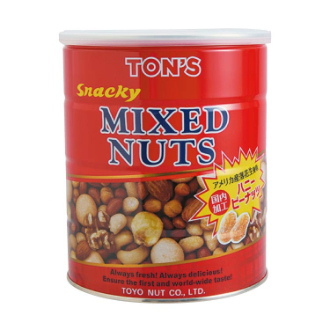 [半期に一度の大感謝セール]TON'S  ミックスナッツ大容量缶  650g
