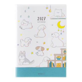 【2027年カレンダー・手帳】ポケットダイアリー<B6> イヌ柄