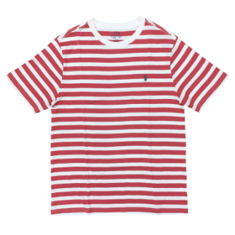 【POLO RALPH LAUREN/ポロラルフローレン】ボーダー半袖Tシャツ　レッド　ボーイズXL