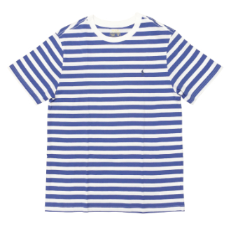 【POLO RALPH LAUREN/ポロラルフローレン】ボーダー半袖Tシャツ　ブルー　ボーイズXL