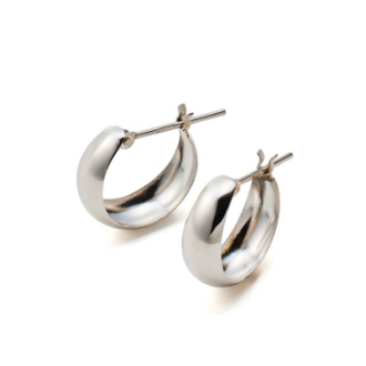 〔ジュエリースペシャルセール〕[4]Pt月甲ピアス