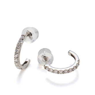〔ジュエリースペシャルセール〕[45]Ptダイヤモンドピアス