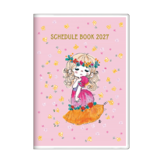 【2027年カレンダー・手帳】週間Ｂ６ ストーリーブック  水森亜土／ピンク