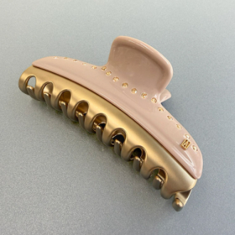 【ALEXANDRE DE PARIS】アレクサンドル ドゥ パリ　ヘアクリップ(大)　ICCL-12832-03　BEIGE
