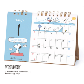 【2027年カレンダー・手帳】PEANUTS(スヌーピー) 日めくり&スケジュール 卓上カレンダー