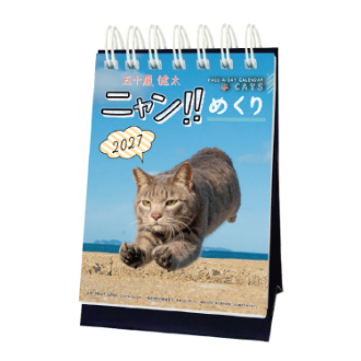 【2027年カレンダー・手帳】ニャン!!めくり 卓上カレンダー／五十嵐健太