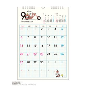 【2027年カレンダー・手帳】PEANUTS(スヌーピー) A3壁掛けカレンダー・エコタイプ