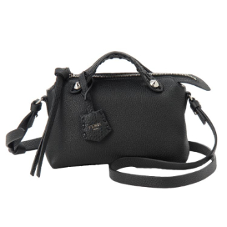 [オータムブランドコレクション]［2］【FENDI】フェンディ 2WAYバッグ  NERO+PALLADIO