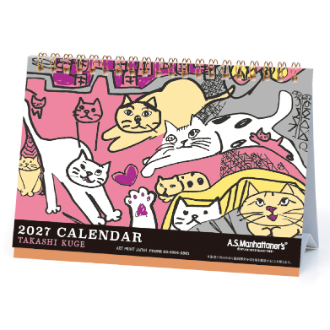 【2027年カレンダー・手帳】久下貴史 MH マンハッタナーズ 卓上カレンダー