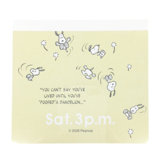 【SNOOPY】スヌーピー メモパッド YE