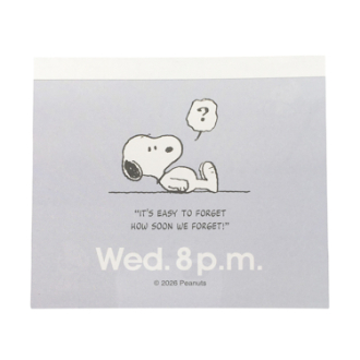 【SNOOPY】スヌーピー メモパッド BL