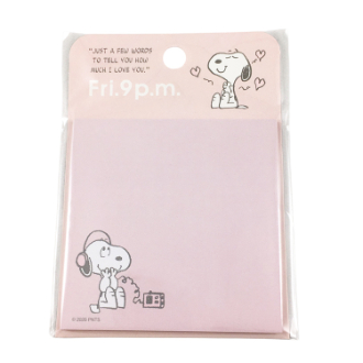 【SNOOPY】スヌーピー スクエア付箋 PK